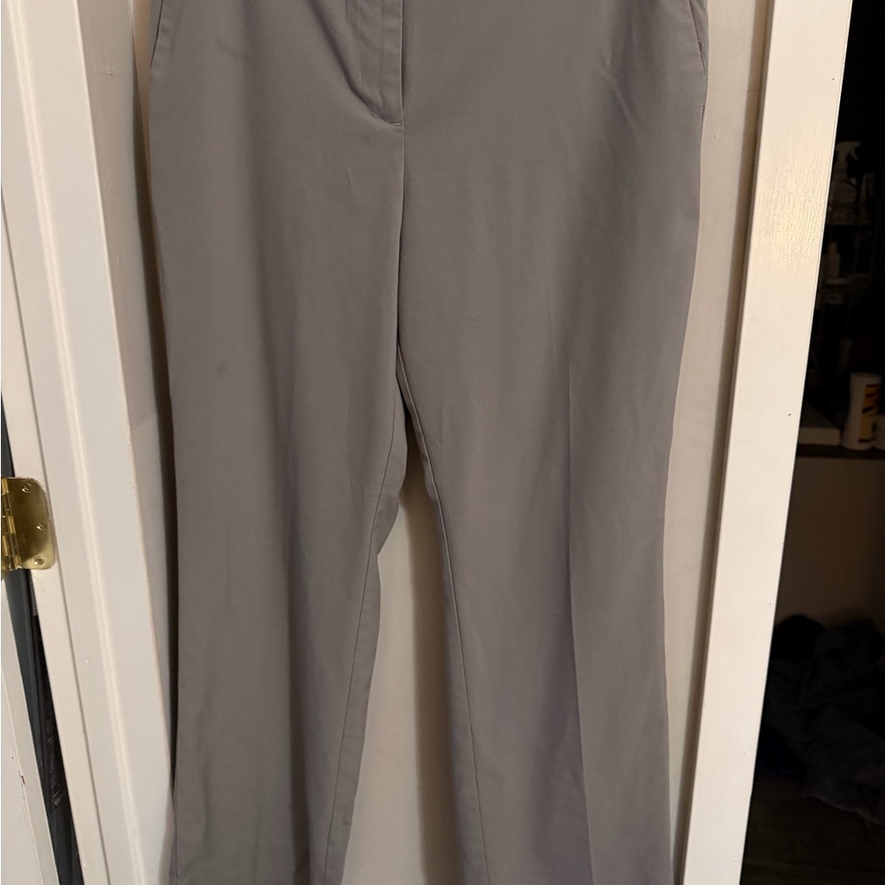 Ann Taylor Light Gray Boot Cut Pants